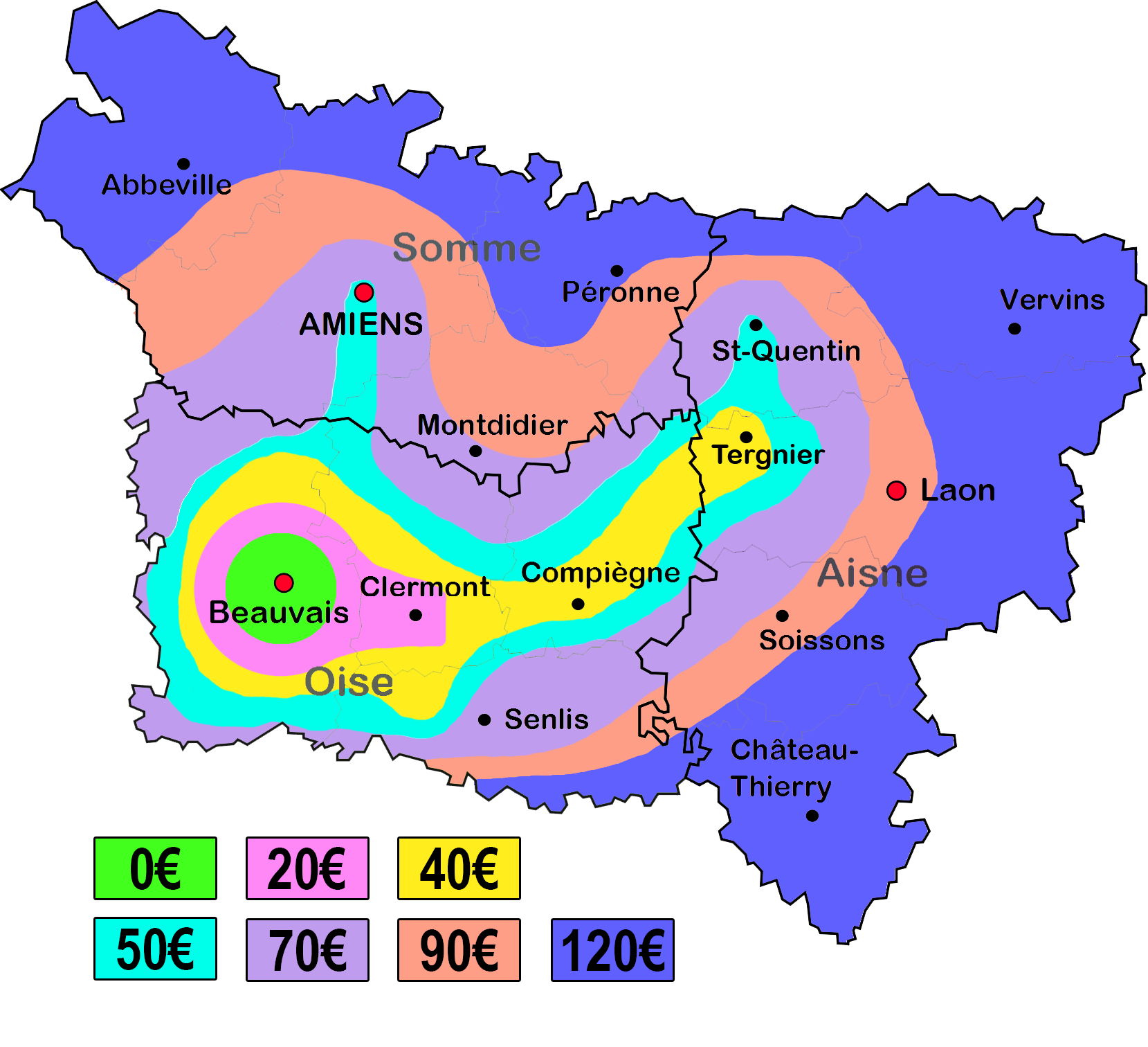 Frais de déplacement